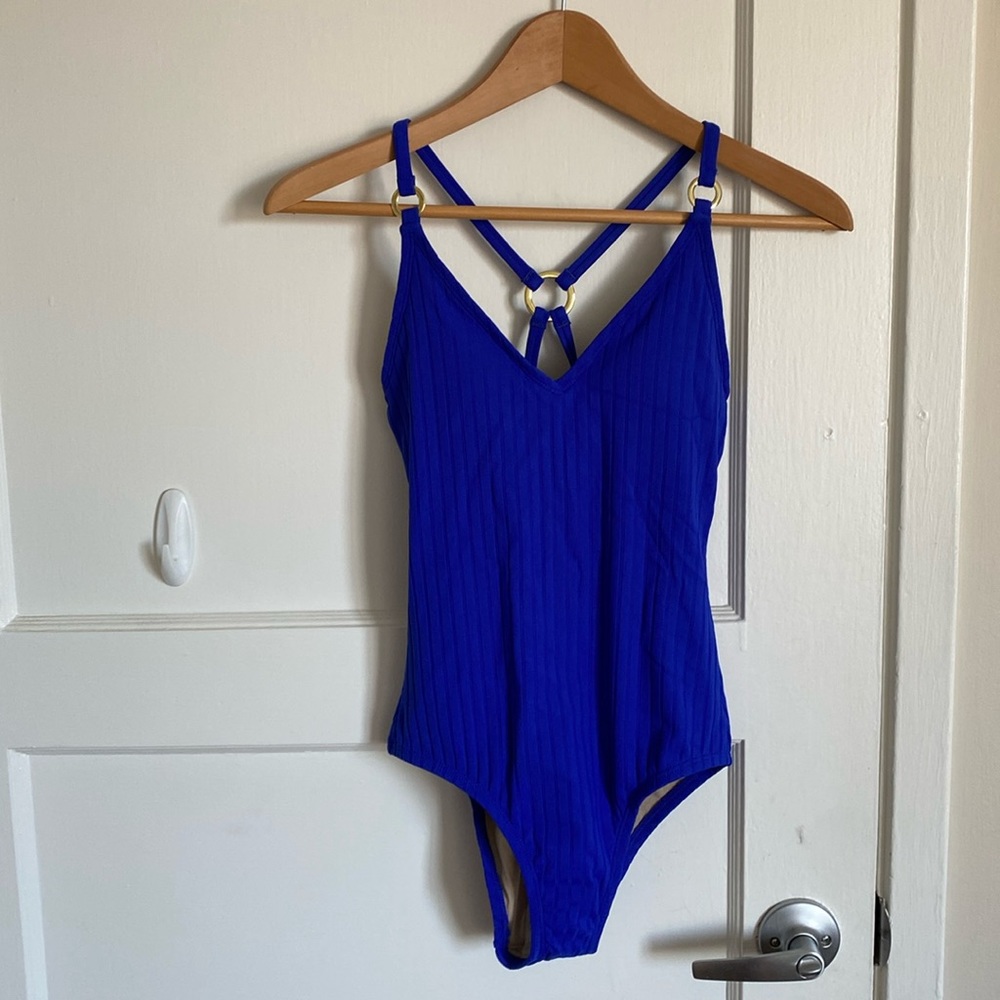 New with tags Kona Sol blue swimsuit one piece
